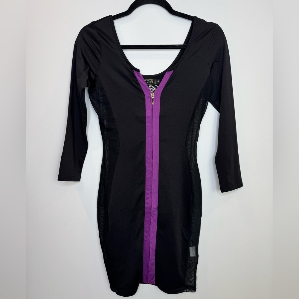 COOGI Bodycon mesh panel going out Dress size small